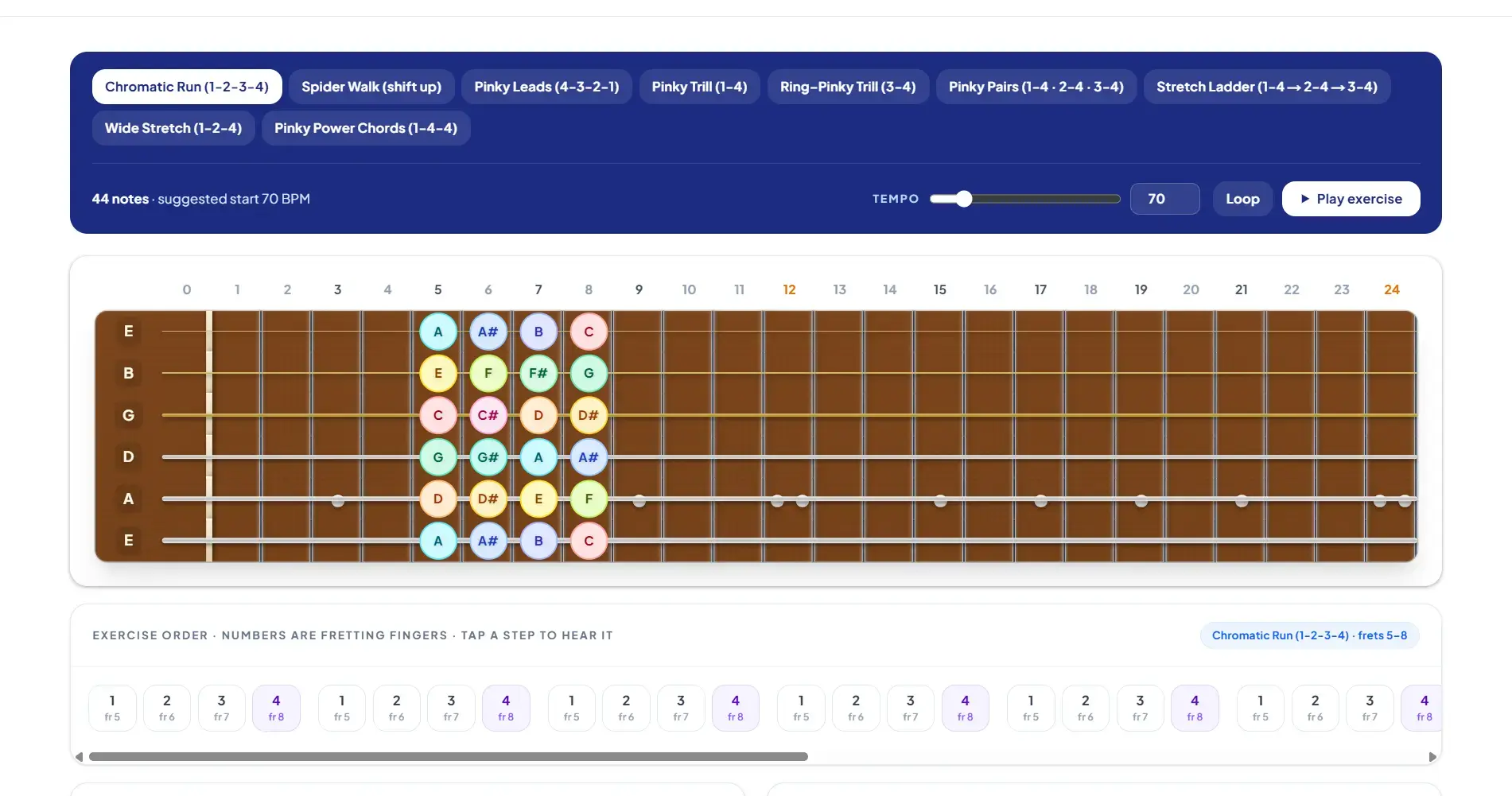 Bass Finger Exercises preview