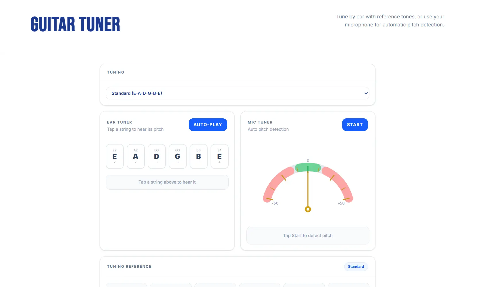 Guitar Tuner preview