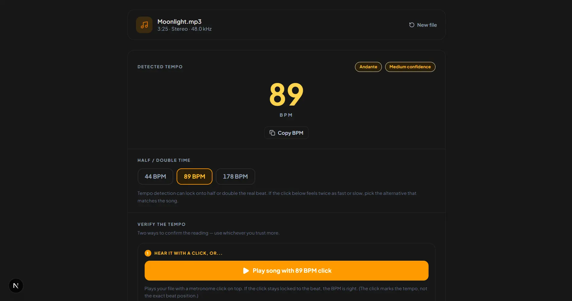BPM Finder preview