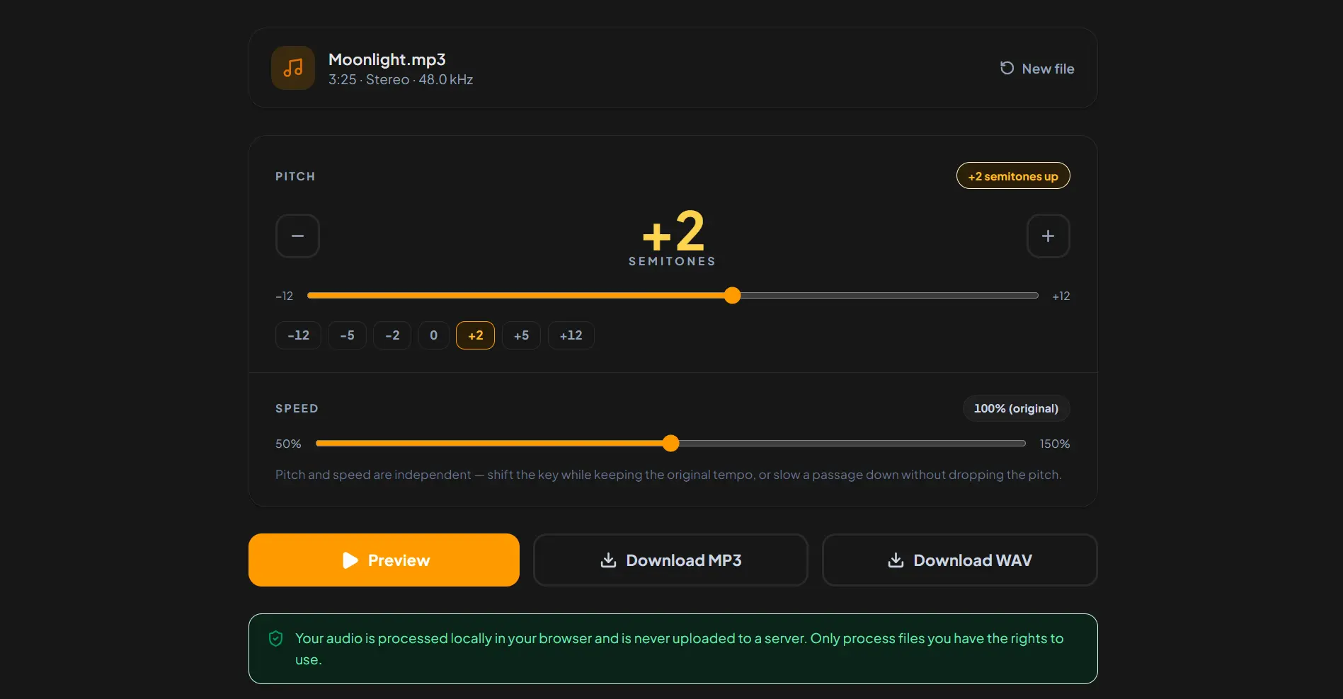 Pitch Changer preview