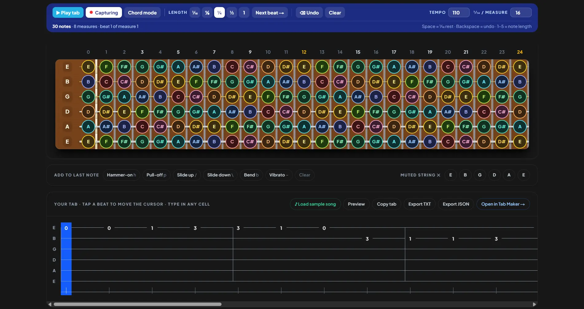 Virtual Guitar preview