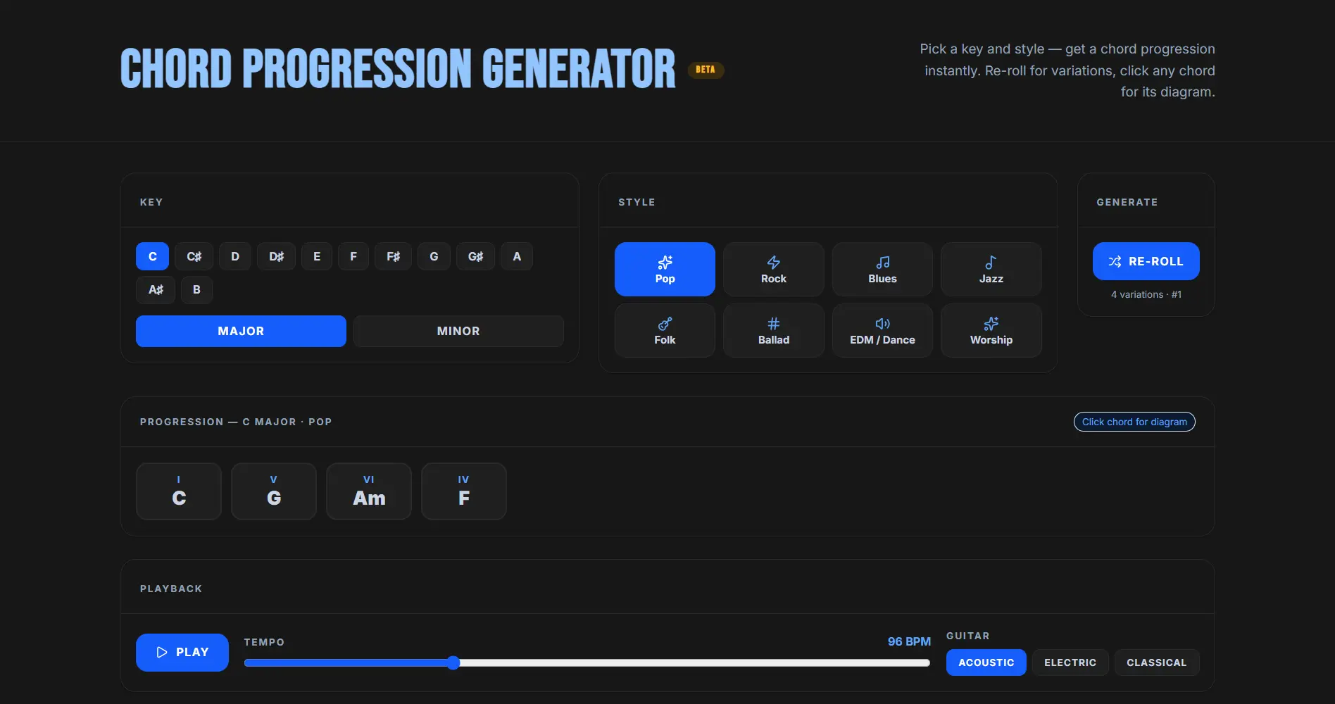 Chord Progression Generator preview