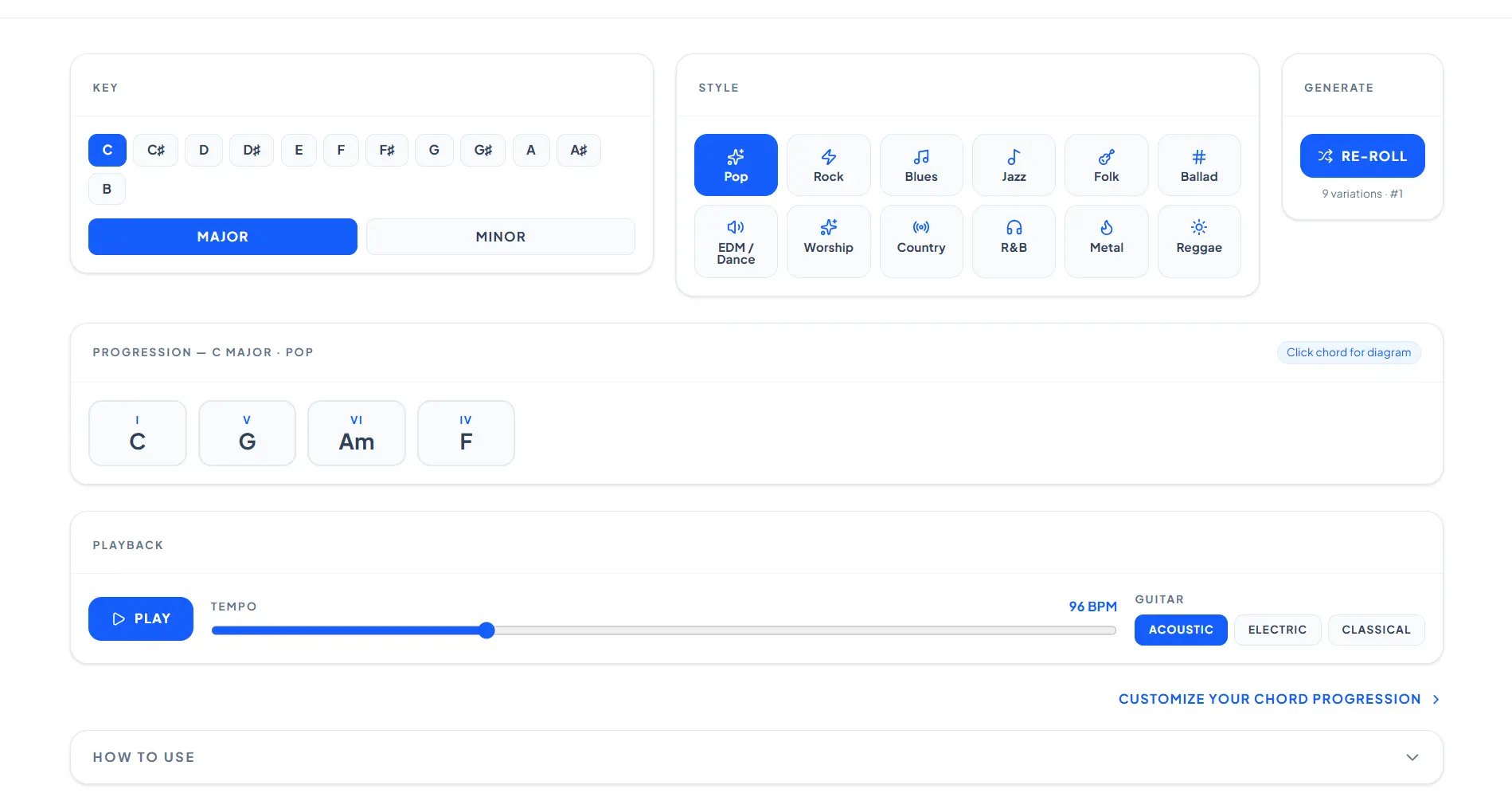 Chord Progression Generator preview