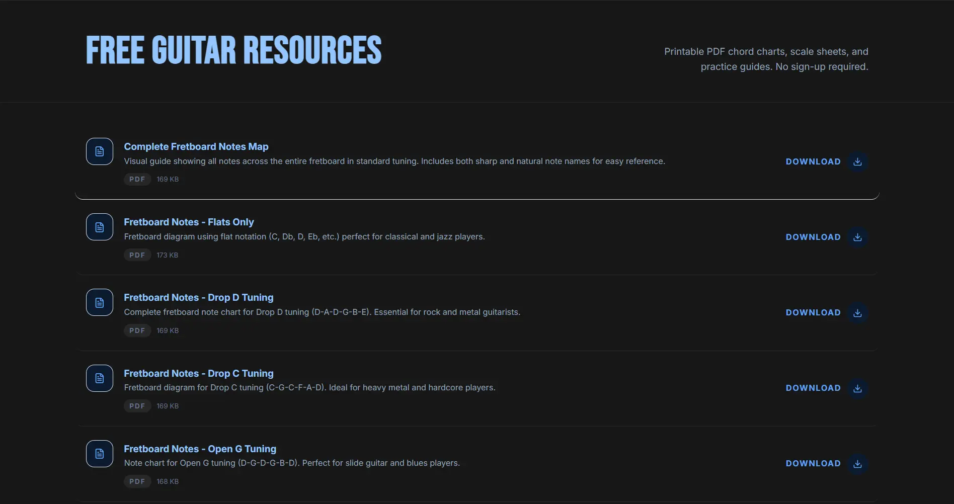 Free Resources preview
