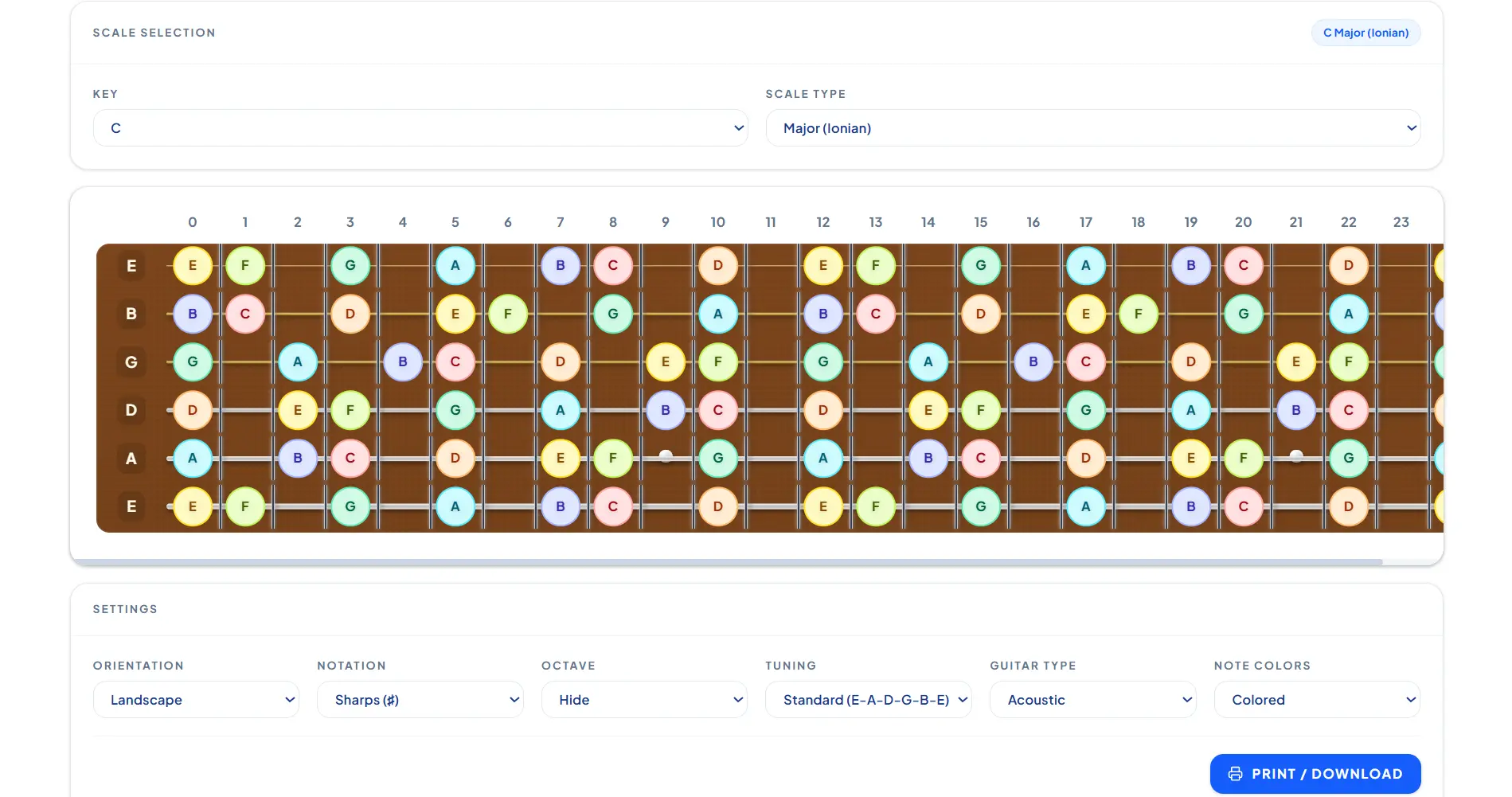 Guitar Triads Visualizer preview