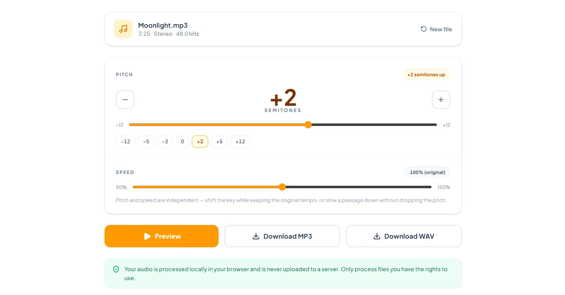 Pitch Changer preview