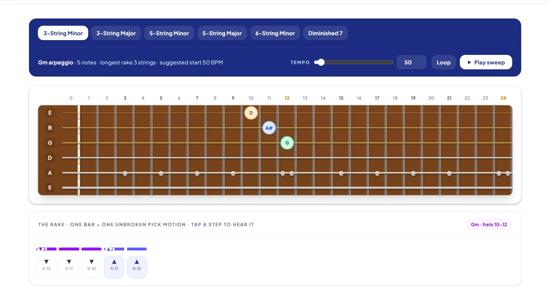 Sweep Picking Exercises preview